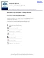 Managing discovery and linking services.
