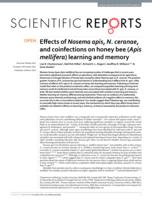 Effects of Nosema apis, N. ceranae, and coinfections on honey bee (Apis mellifera) learning and memory