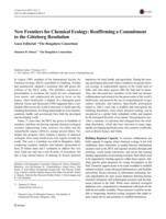 New Frontiers for Chemical Ecology: Reaffirming a Commitment to the Göteborg Resolution