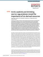 Arctic seabirds and shrinking sea ice: Egg analyses reveal the importance of ice-derived resources