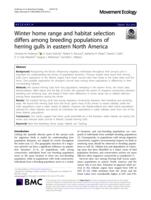 Winter home range and habitat selection differs among breeding populations of herring gulls in eastern North America