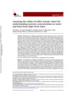 Assessing the utility of sulfur isotope values for understanding mercury concentrations in water and biota from high Arctic lakes