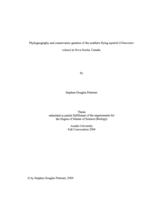 Phylogeography and conservation genetics of the southern flying squirrel (Glaucomys volans) in Nova Scotia, Canada